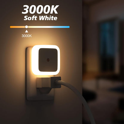 Night Light, Night Lights Plug into Wall 8-Pack, Nightlight Plug in Night Light, Dusk to Dawn Night Lamp Led (Warm White)