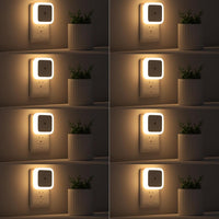 Night Light, Night Lights Plug into Wall 8-Pack, Nightlight Plug in Night Light, Dusk to Dawn Night Lamp Led (Warm White)